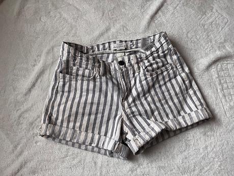 Pásikavé kraťasy, h&m,xs
