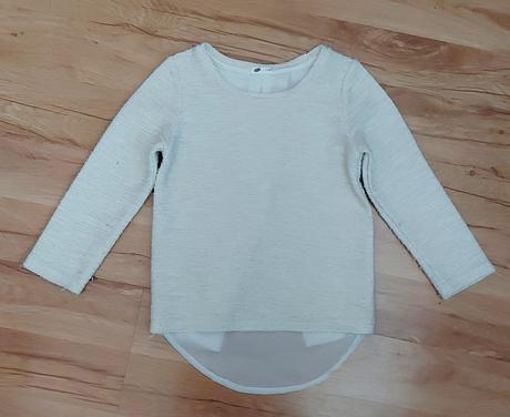 Béžový svetrík pretkaný zlatou niťou, pepco,116