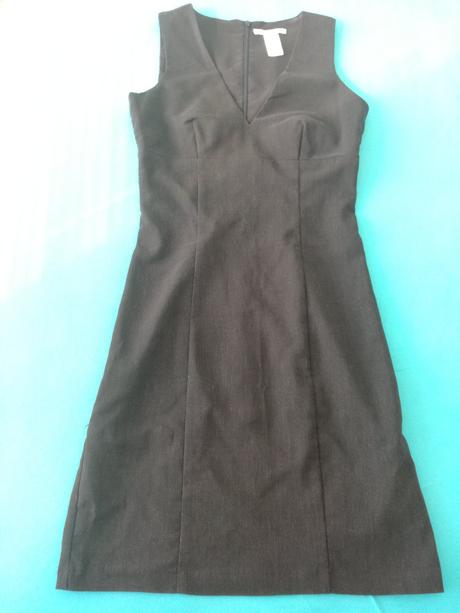 Mini cierne saty, xs