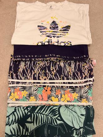 Leginy adidas 4ks + tricko, adidas,164