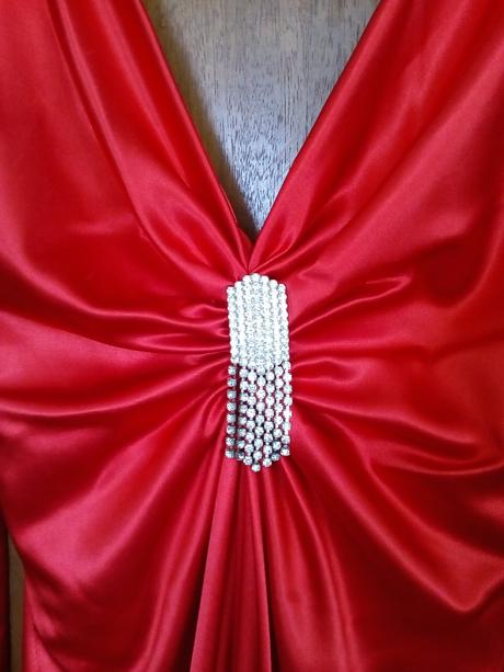 Červené spoločenské šaty v. 36, 36