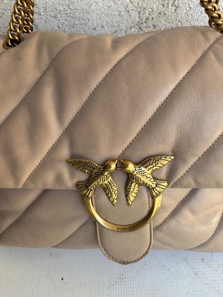Pinko najvacsia 35x26 love puff bag kabelka bezova, pinko
