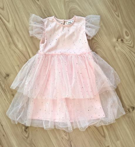 Tylové šaty s trblietkami, sinsay,122