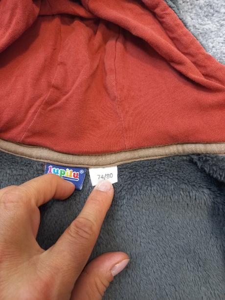 Hrubsia plysova mikina, lupilu, 74/80, lupilu,74