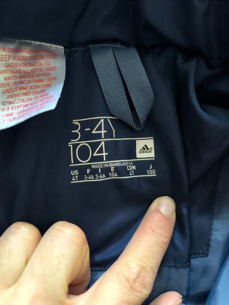 Prechodno -zimna bunda, adidas,104