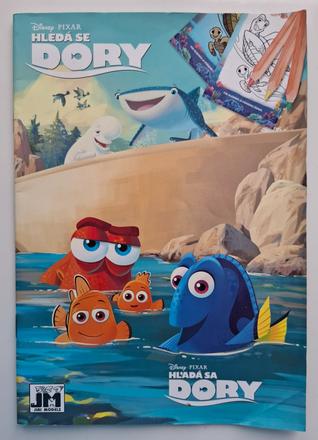 Omaľovánka disney "hľadá sa dory", 