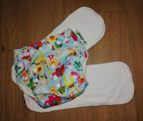 T-tomi nohavičková plienka all in one modrá, t-tomi