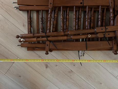 Drevená kolíska s balíkom oblečenia, šírka (cm): 50,dĺžka (cm): 80