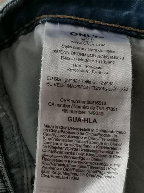 Moderné rifle s výšivkou, only,30