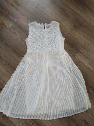 Šaty s čipkou a plisovanou sukňou, reserved,152