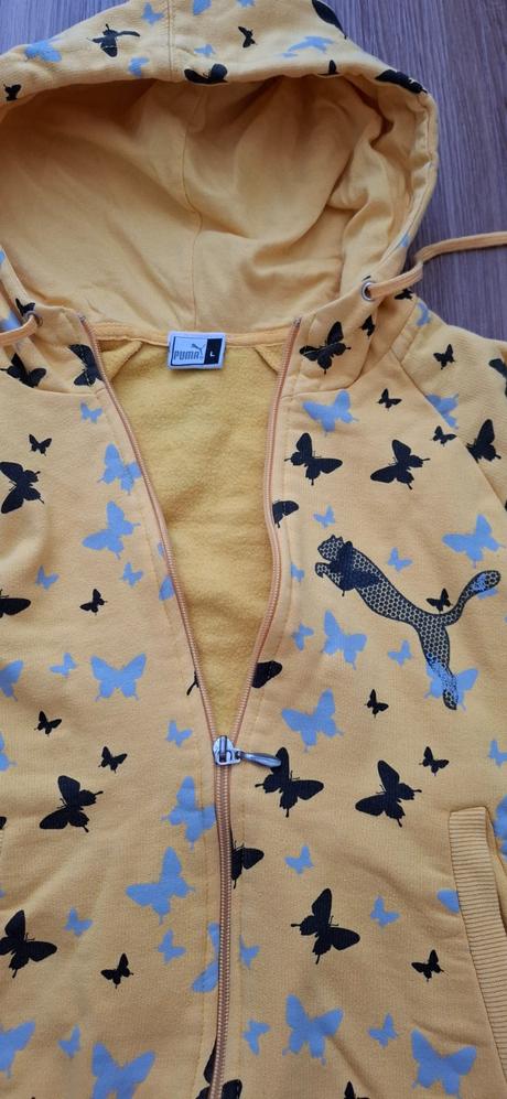 Hrubšia žltá mikina, puma,s