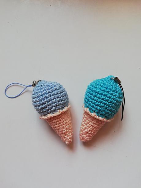 Háčkovaná zmrzlina prívesok, 