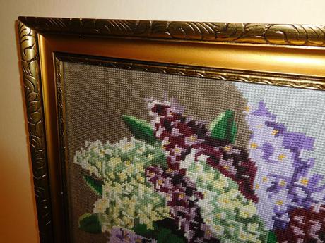 Orgován obraz vyšívaný, 56 x 66 cm,, 