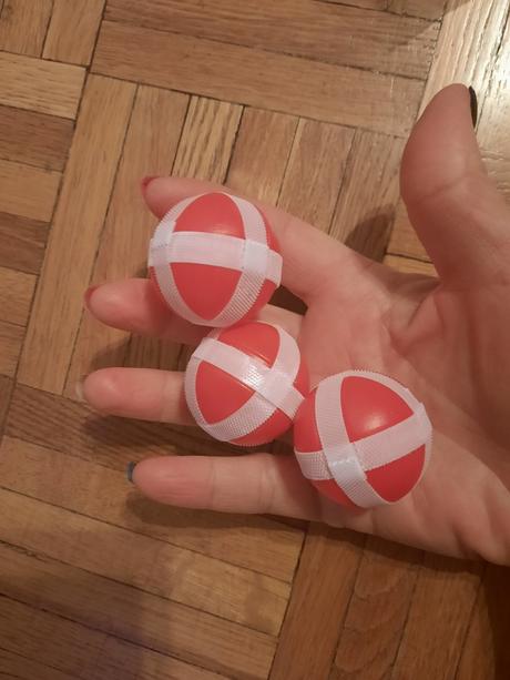 Terč s loptičkami na suchý zips, 