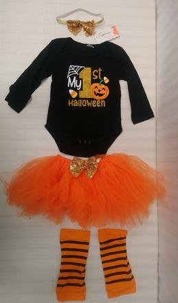 Set 4 ks, moje 1. halloweenske oblečenie, 80-92 cm,