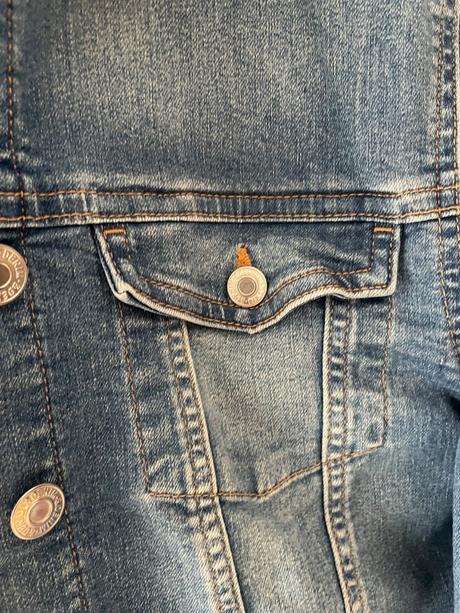 Rifľovú bunda, h&m,164