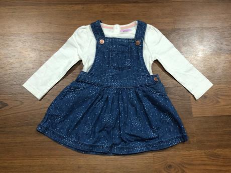 Set tričko a rifľová šatová sukňa, f&f,80