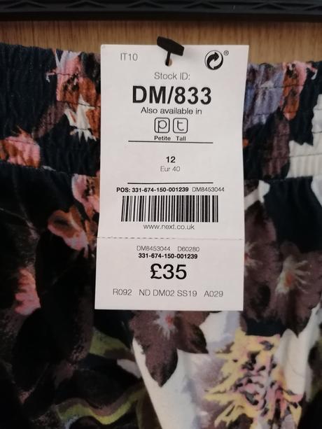 Šaty bez rukávov, next,40