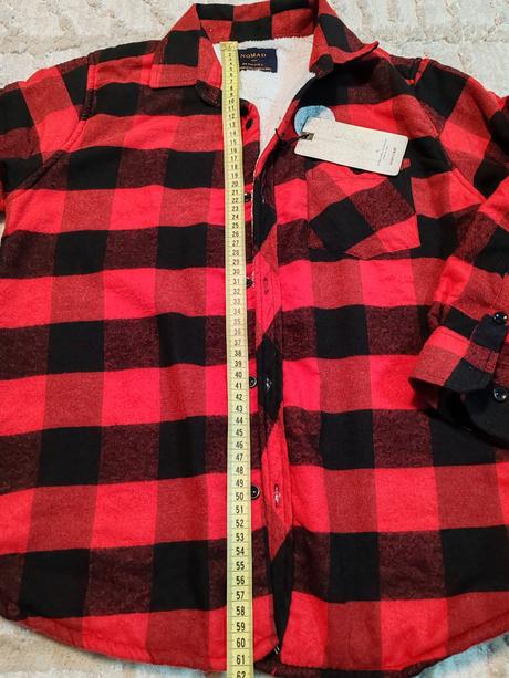 Teplá štýlová flanelka-bundička 146/152, 152