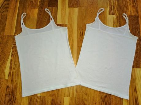 2 ks biele bavlnené tielka, takko,152