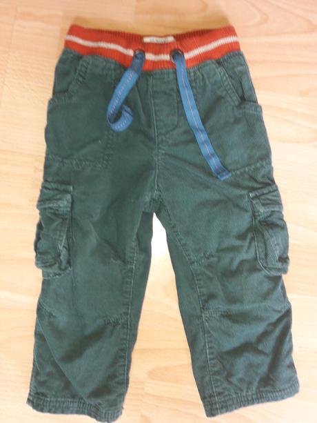 Menčestrové podšité nohavice, marks & spencer,92