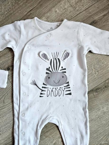 Biele dupačky pyžmko next 68, next,68