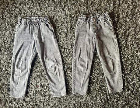 Široké mom jeans, h&m,128