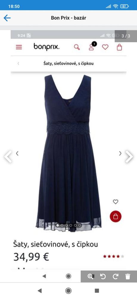 Slávnostné šaty, bonprix,40