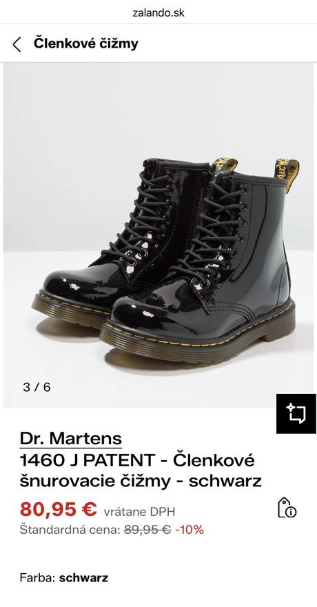 Dr. martens členkové šnurovacie čižmičky, 32
