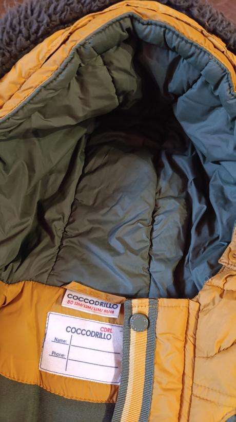 Vetrovka s rukavicami + čiapka šál, coccodrillo,80