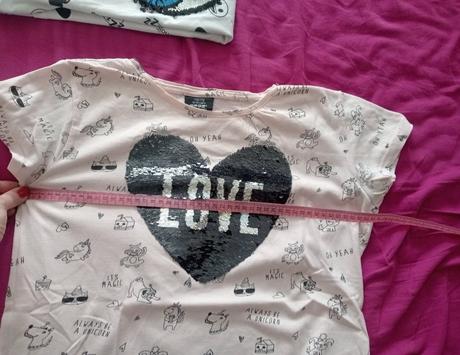 Tričká s flitrami, takko,170