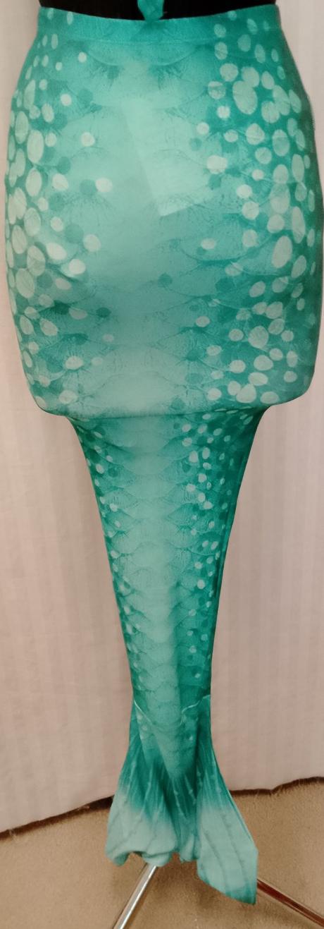 3 set plavecký morská víla zelená volánová, 150 cm, 152