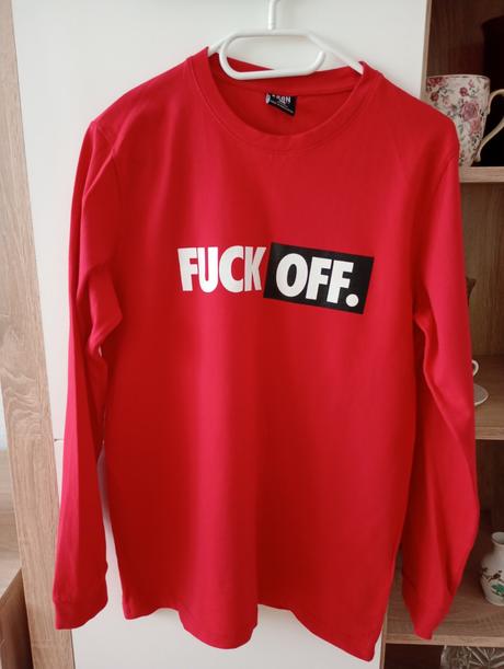 Tričko fuck off - 1x oblečené, new yorker,xs