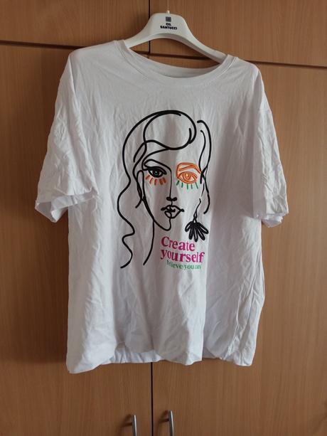 Biele tričko s tvarou, takko,m