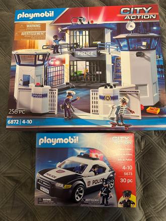 Playmobil policajna stanica 6872 +auto 5673,