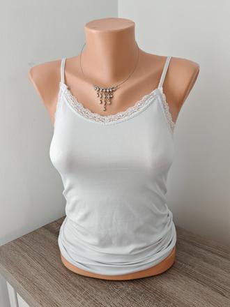 Biele tielko safne na s aj na m, elasticke, m