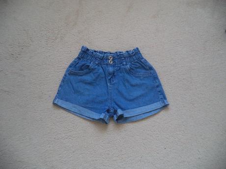 Krásne rifľové kraťasy princezná, 152