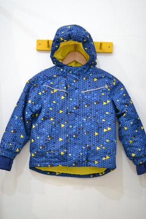 Detská zimná modrá bunda 110/116, 110