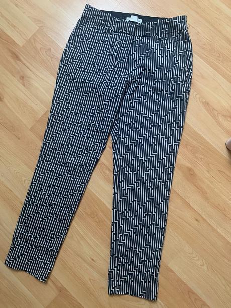 Vzorované nohavice, h&m,40