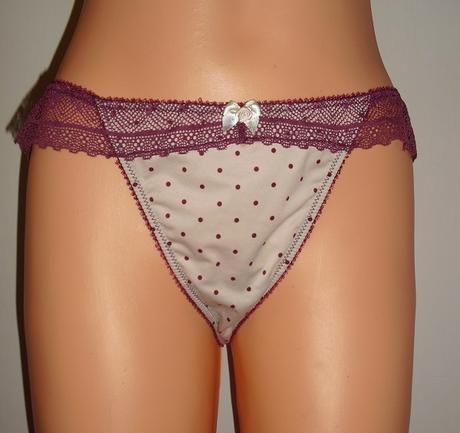 Body flirt elegantne bodkovane tanga, l