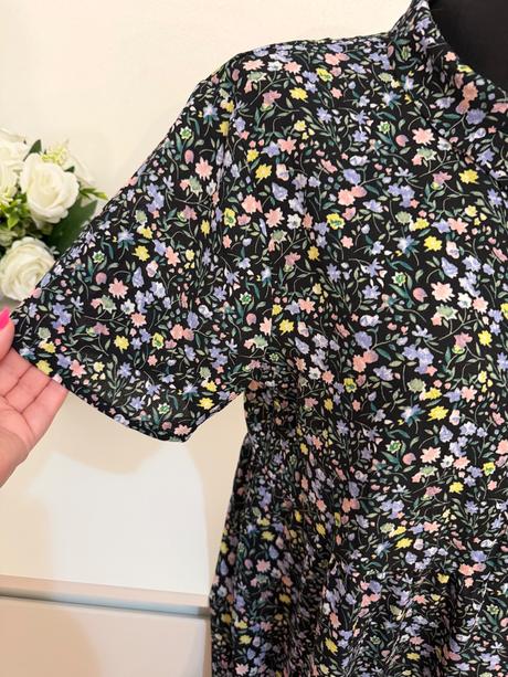 Kvetinové midi šaty jacqueline de yong elegantné, 40