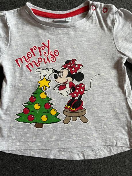 Vianočné tričko minnie, disney,80