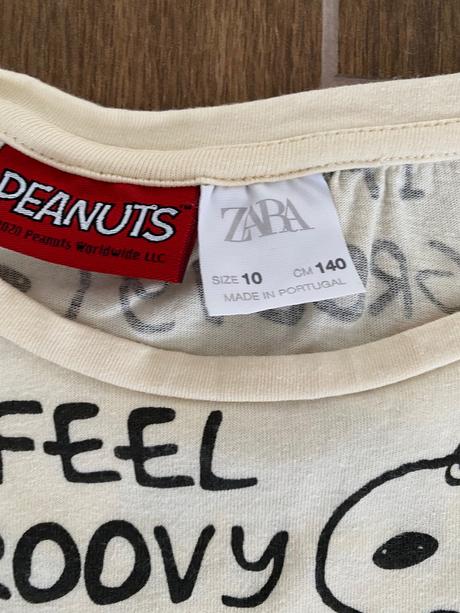 Tricko snoopy, zara,140
