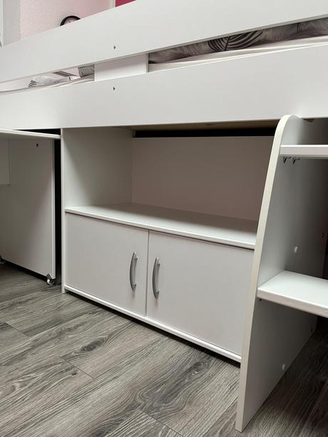 Detská vyvýšená posteľ, šírka (cm): 90,dĺžka (cm): 200