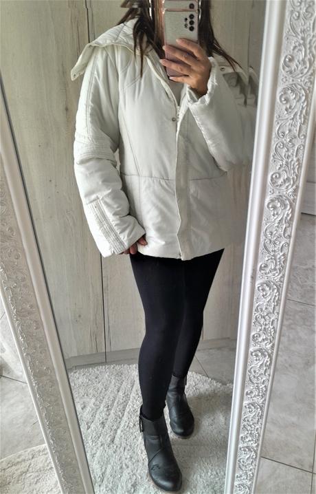 Zimná vetrovka s veľkým golierom-xl, xl