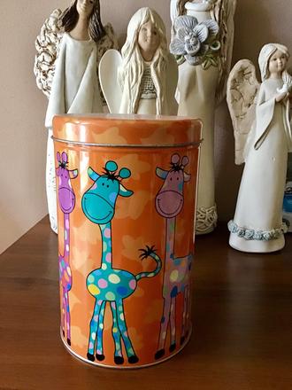 Plechovka na odkladanie veci, 