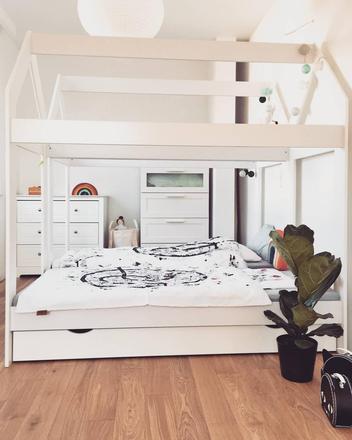 Detská posteľ domček, šírka (cm): 80,dĺžka (cm): 180