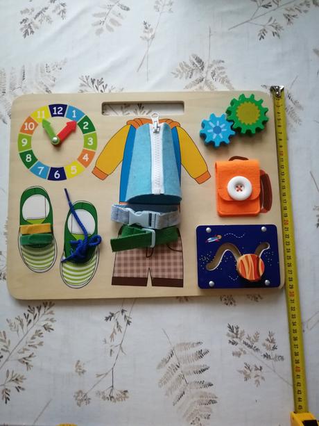Montessori drevená hracia doska,