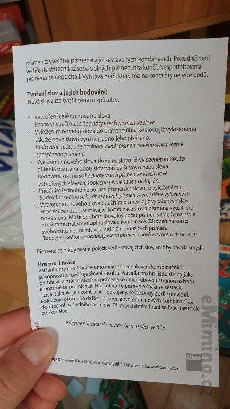 Kris kros cestovna verzia, 