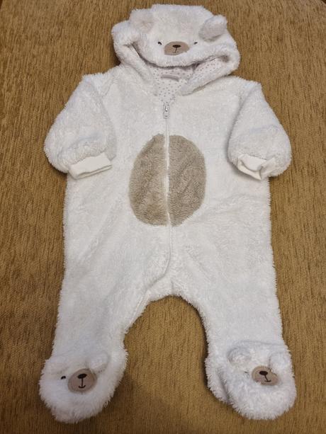 Hunaty overal f&f macko 62 + ciapka rada, f&f,62